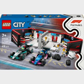 LEGO City 60444 F1-garage: Mercedes-AMG og Alpine-biler