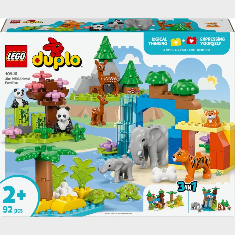 LEGO DUPLO Town 10446 3-i-1 vilde dyrefamilier