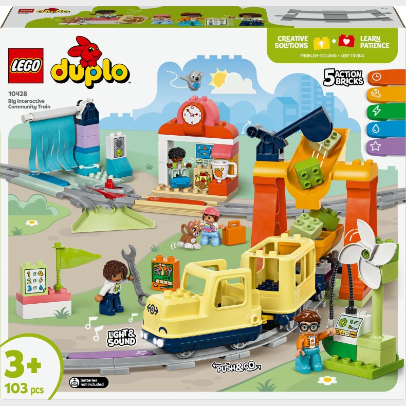 LEGO DUPLO Town 10428 Stort interaktivt lokalbanetog