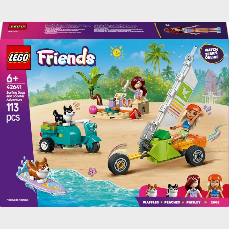 LEGO Friends 42641 Eventyr med surfende hunde og scooter
