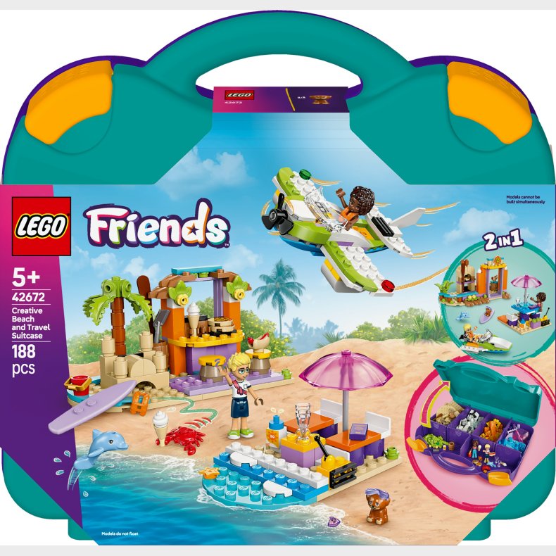 LEGO Friends 42672 Kreativ strand- og rejsekuffert