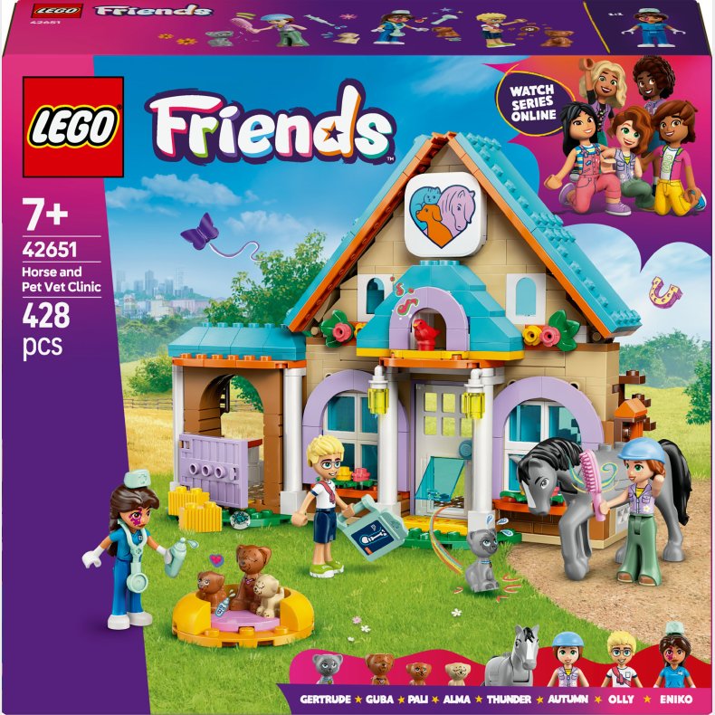 LEGO Friends 42651 Dyrlgeklinik for heste og kledyr