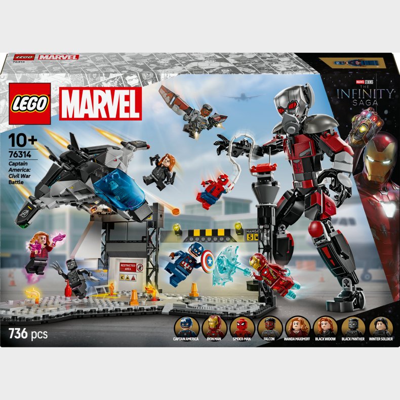 LEGO Super Heroes 76314 Captain America: Civil War-actionkamp