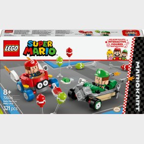 LEGO Super Mario 72034 Mario Kart  Baby Mario mod Baby Luigi