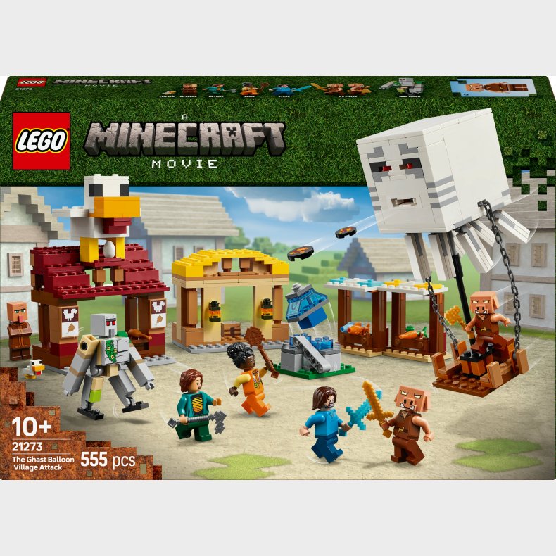 LEGO Minecraft 21273 Ghast-ballonens angreb p landsbyen