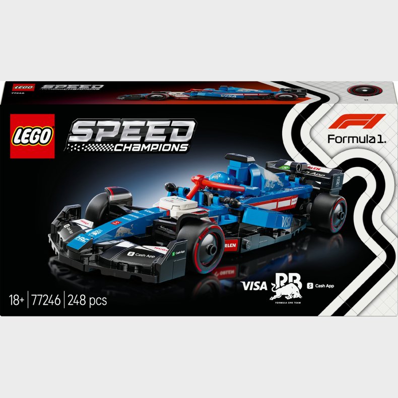 LEGO Speed Champions 77246 Visa Cash App RB VCARB 01 F1-racerbil