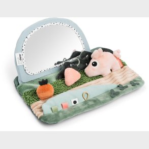 Done By Deer Tiny Farm Tummy Time Mirror Aktivitetslegetj