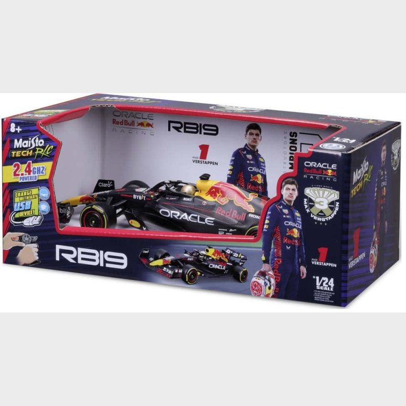 Maisto Red Bull RB19 F1 Fjernstyret Racerbil 2023 Max Verstappen 1:24