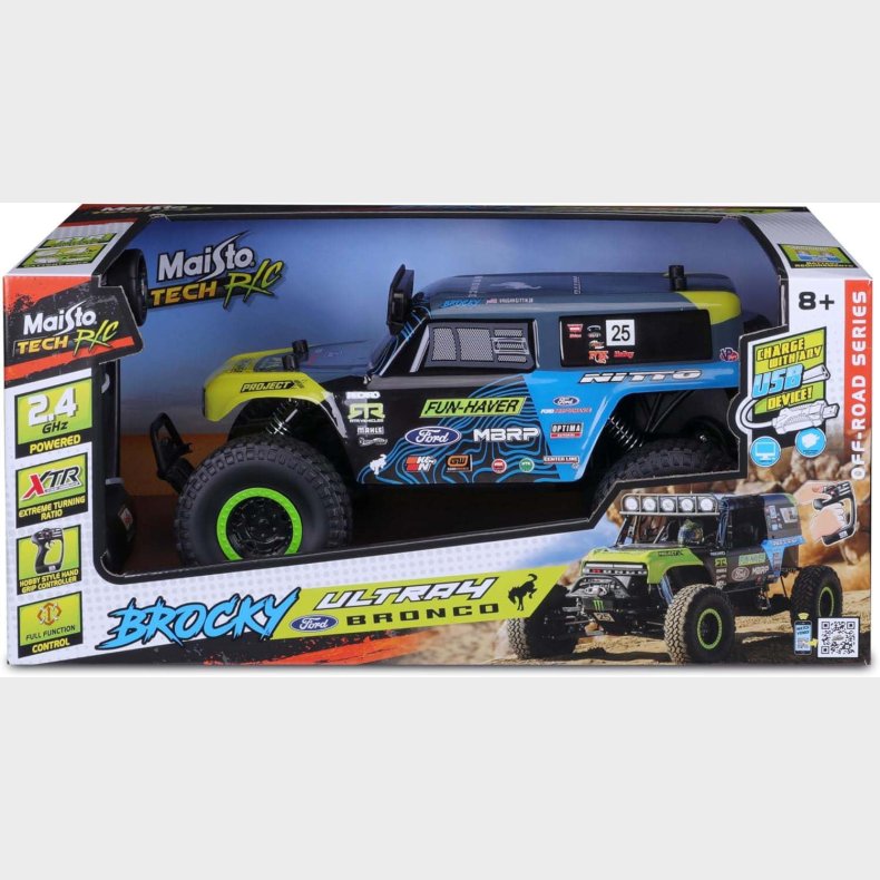 Maisto Tech Brocky Ultra 4 Ford Bronco Fjernstyret Bil