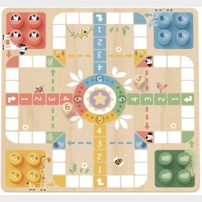 Tooky Toy Ludo Br�tspil 2-i-1
