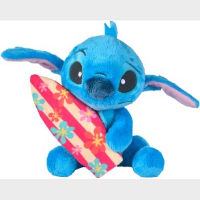 Disney Lilo &  Stitch Bamse Stitch med Surfbrt 25 cm