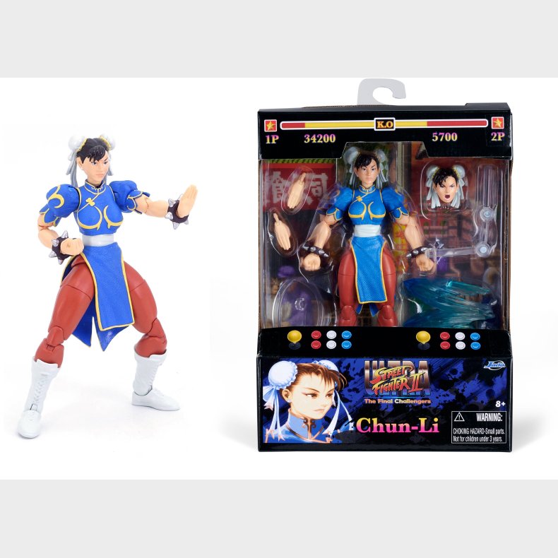 Jada Toys Street Fighter II Chun-Li 6" Actionfigur
