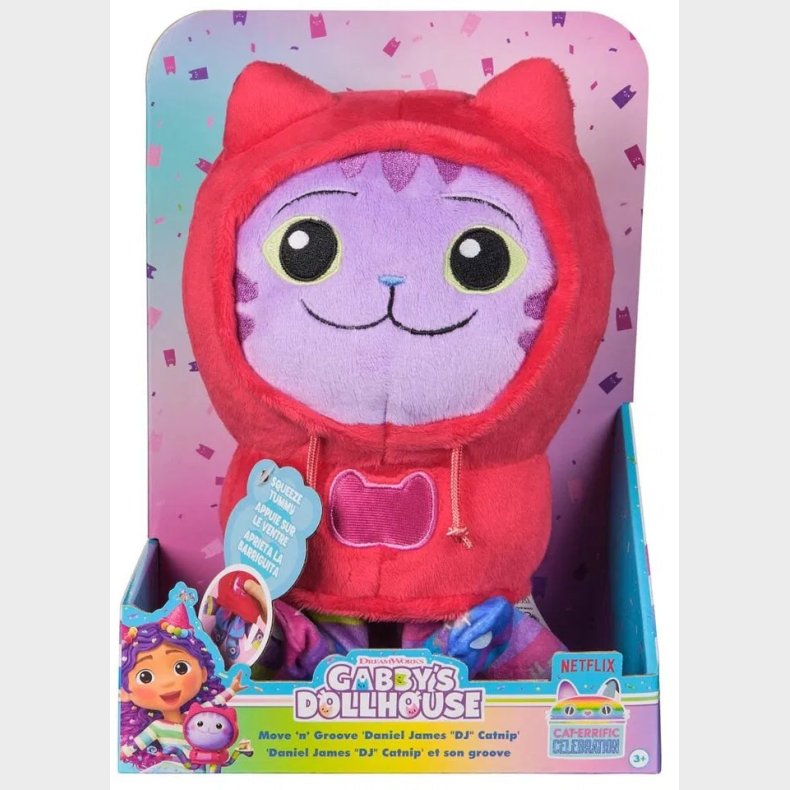 Gabby's Dollhouse Deluxe Bamse DJ Katteurt 25 cm