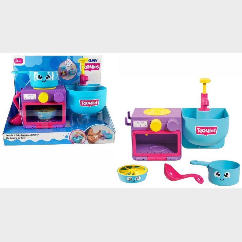 Toomies Bubble &amp;  Bake Bathtime Kitchen 2-i-1 Badelegetj