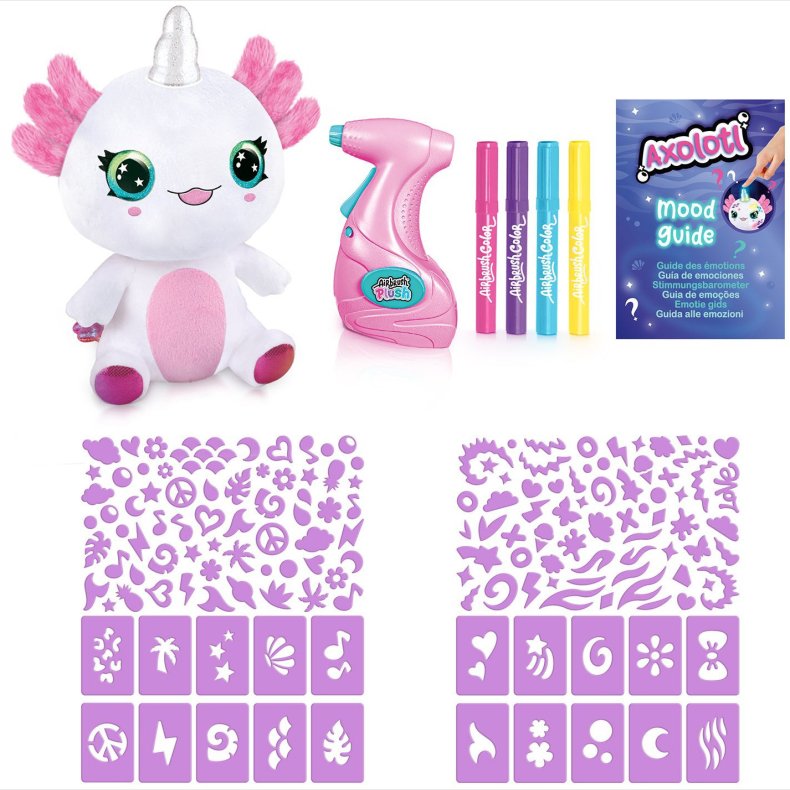 Canal Toys Airbrush Plush Bamse Axolotl