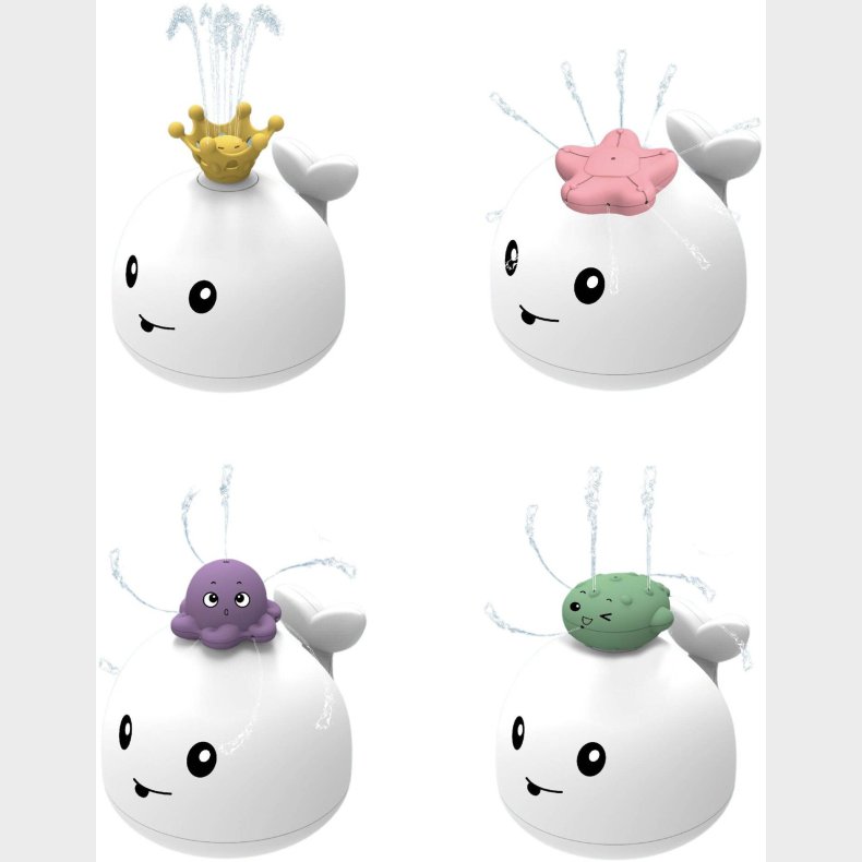 CarloBaby Vandsprjtende Hval Badelegetj med Lys