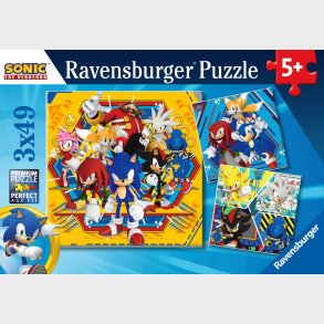 Ravensburger Puslespil Sonic Core 3x49 Brikker