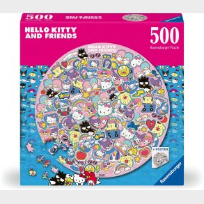 Ravensburger Rundt Hello Kitty Puslespil 500 Brikker