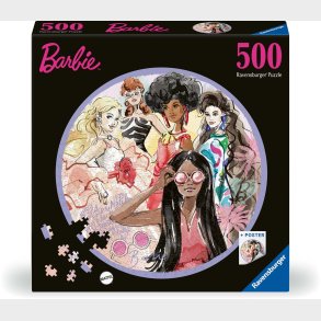 Ravensburger Rundt Barbie Puslespil 500 Brikker