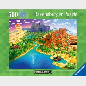 Ravensburger World of Minecraft Puslespil 500 Brikker