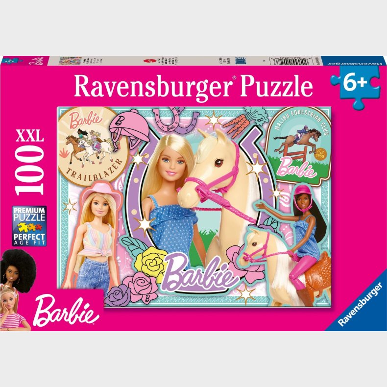 Ravensburger Barbie XXL Puslespil 100 Brikker