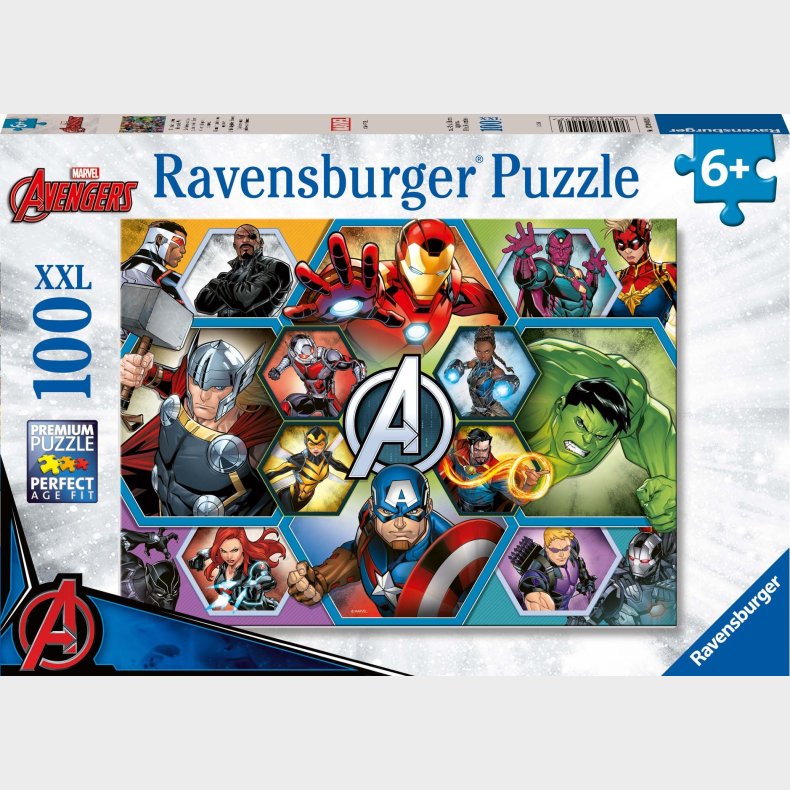 Ravensburger Marvel Avengers XXL Puslespil 100 Brikker