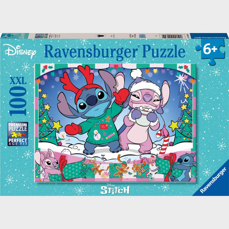 Ravensburger Disney Stitch Christmas Puslespil 100 Brikker
