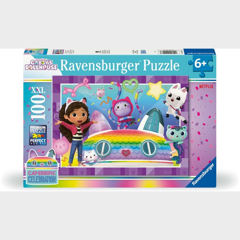 Ravensburger Gabby's Dollhouse XXL Puslespil 100 Brikker