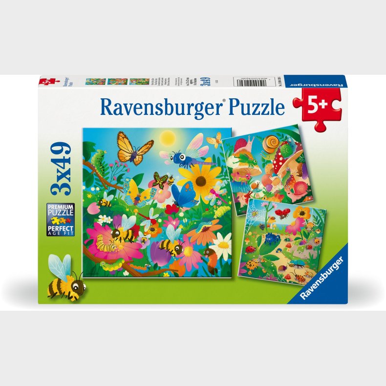 Ravensburger Puslespil Insekter 3x49 Brikker