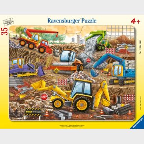 Ravensburger Rammepuslespil Byggeplads 35 Brikker