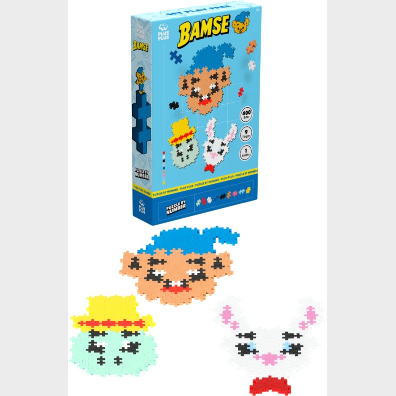 Plus-Plus Bamse, Skalman &  Lille Skutt Byggest 400 Dele