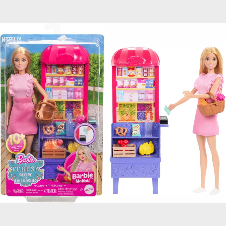 Barbie &  Teresa Recipe for Friendship Legest med Dukke Marked