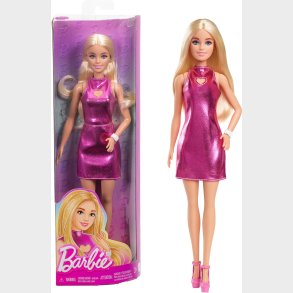 Barbie Fashionista Dukke med Blondt Hr &  Lyserd Kjole
