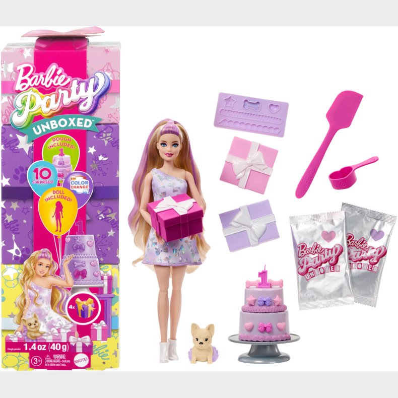 Barbie Party Unboxed Dukke 1