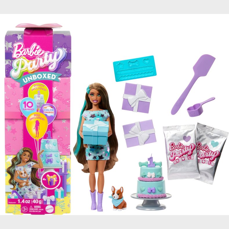 Barbie Party Unboxed Dukke 3