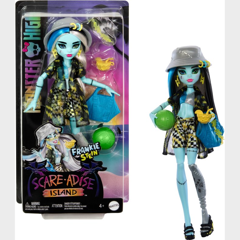 Monster High Scare-adise Island Dukke Frankie Stein