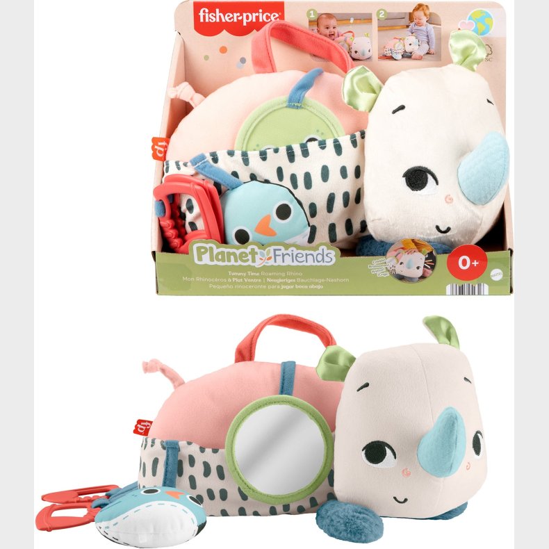 Fischer-Price Tummy Time Roaming Rhino Aktivitetslegetj