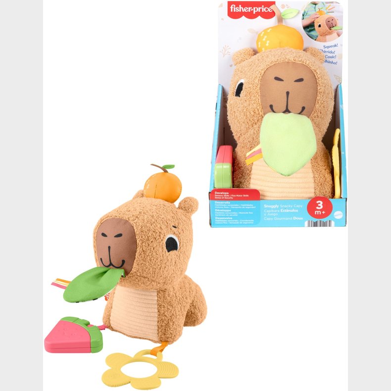 Fisher-Price Sensimals Snuggly Snacky Capy Aktivitetslegetj
