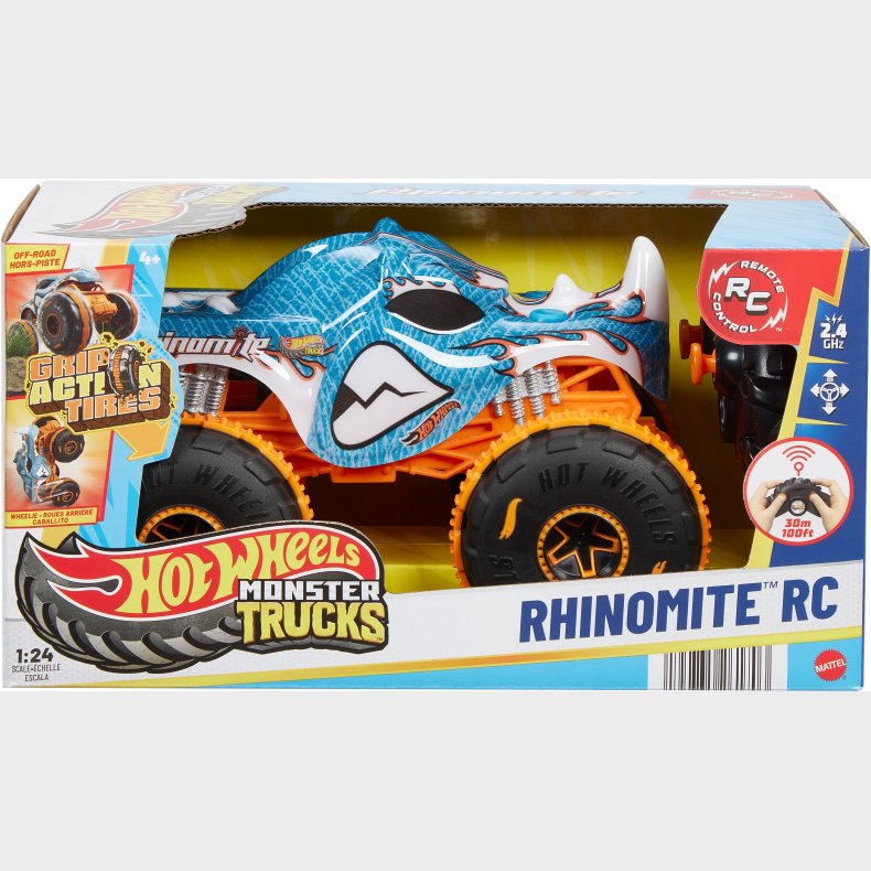 Hot Wheels Fjernstyret Bil Monster Trucks Rhinomite