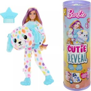 Barbie Cutie Reveal Dukke med Regnbuefarvet Dalmatiner