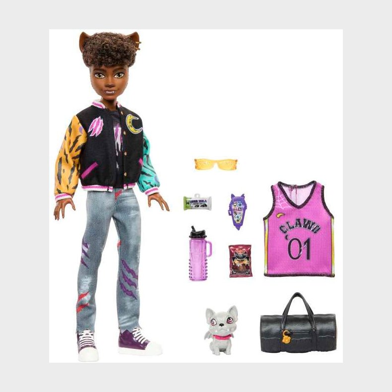 Monster High Dukke Clawd Wolf