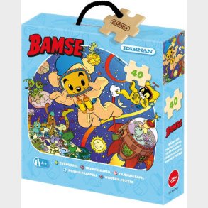 Krnan Trpuslespil Bamse Rumtema 40 Brikker