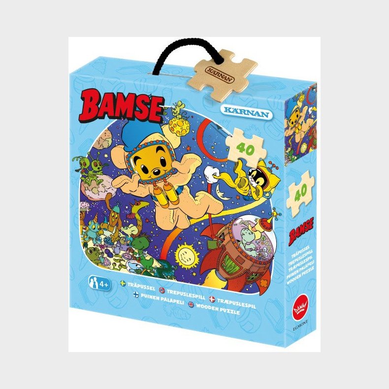 Krnan Trpuslespil Bamse Rumtema 40 Brikker