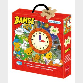 Krnan Trpuslespil Bamse Ur 40 Brikker
