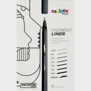 Carioca PLUS Pigmentliner 8-pak