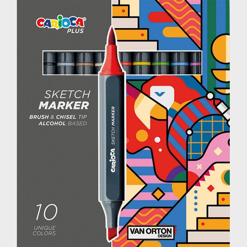 Carioca PLUS Sketch-tusser 10-pak