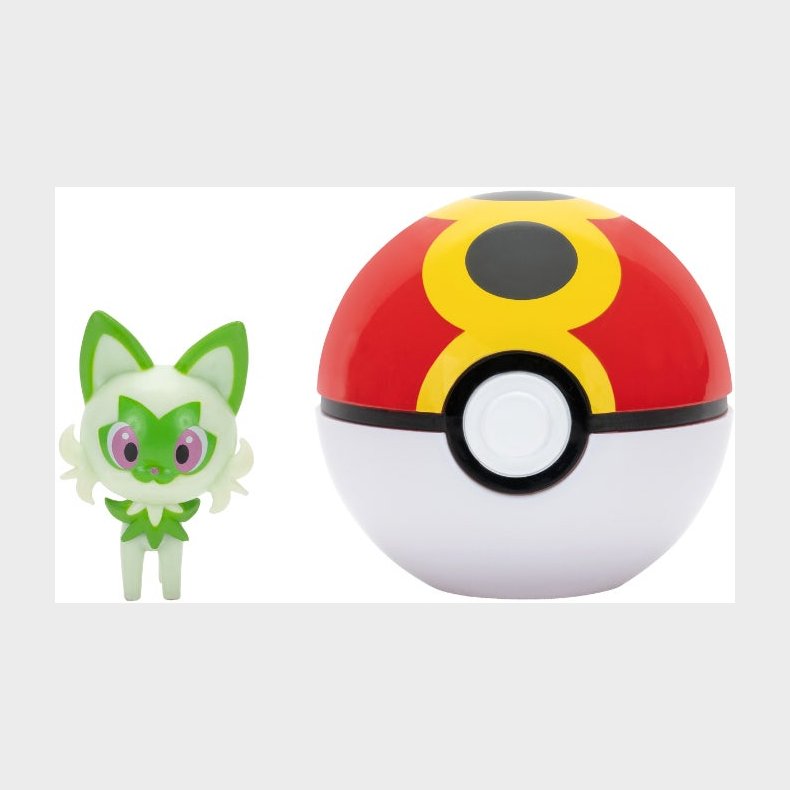 Pokmon Clip 'N' Go Legest Sprigatito med Pok-ball