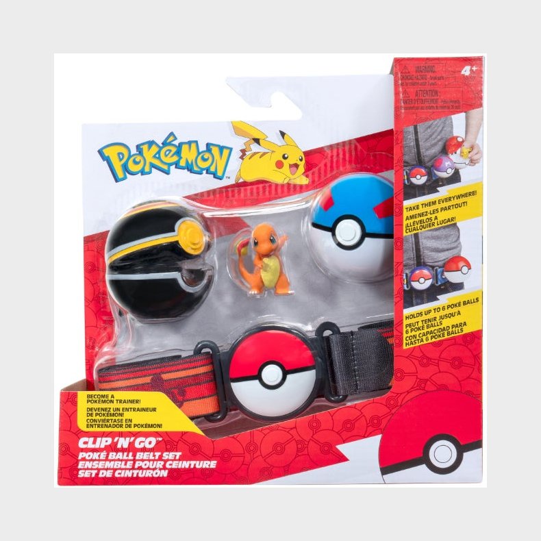 Pokmon Clip 'N' Go Blte Legest Charmander med Pok-ball