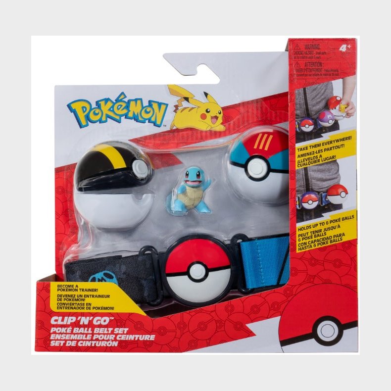 Pokmon Clip 'N' Go Blte Legest Squirtle med Pok-ball