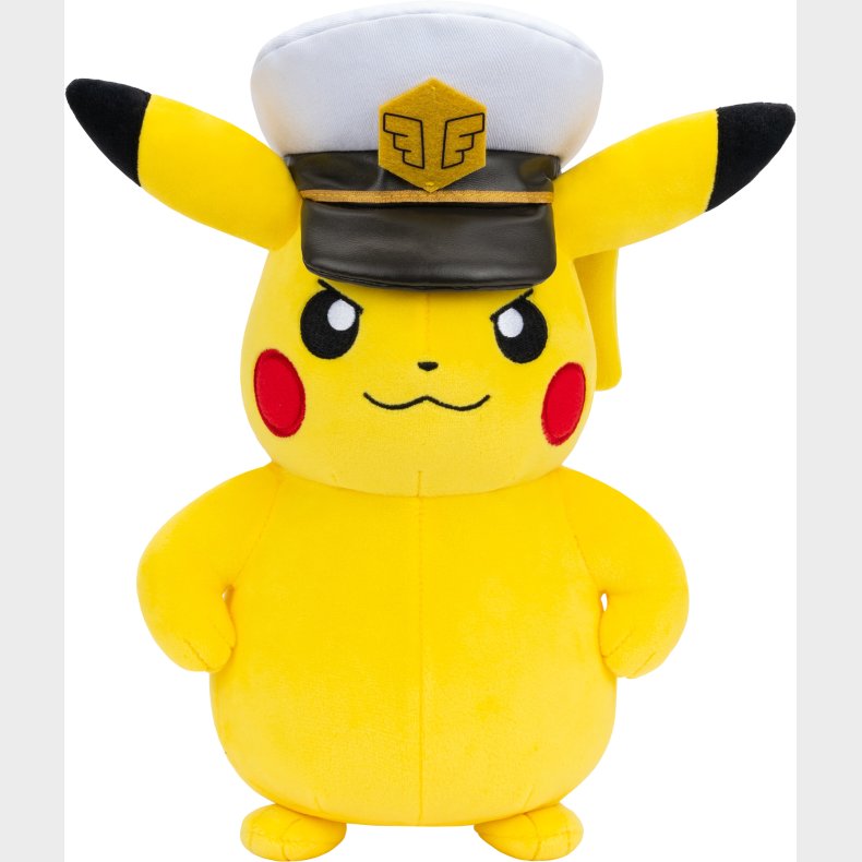 Pokmon Bamse Captain Pikachu 20 cm
